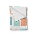 thumbnail image 2 of Colorful Soft Flannel Fleece Throw Blanket, Pale Colored Squares Mosaic Style Geometric Shapes Arrangement Worn out Design, Cozy Plush for Indoor and Outdoor Use, 50" x 70", Multicolor, by Ambesonne, 2 of 5