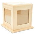 thumbnail image 1 of Wooden Photo Cube 5-5/8" x 4-13/16", Pack of 50 Unfinished Keepsake Boxes with Photo Frames for Crafts and Decor, by Woodpeckers, 1 of 8