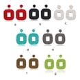 thumbnail image 5 of Sonducket 1 par de pendientes de tachuelas, joyas colgantes delicadas para las orejas, accesorios para las mujeres para el vestido diario, color verde Ropa, zapatos y accesorios Miscelánea Bronce Sonducket AP008652-06, 5 of 5