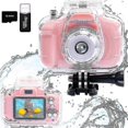thumbnail image 1 of Kids Camera Underwater Waterproof Digital Camera For Kids 2 Inch Ips Screen X200 Hd Kids Video Action Camera For 3-10 Year Old Girls Boys Gift, 1 of 5