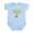 Sky Blue, variant on CafePress - Unicorn Single Corn Body Suit - Baby Light Bodysuit, Size Newborn - 24 Months