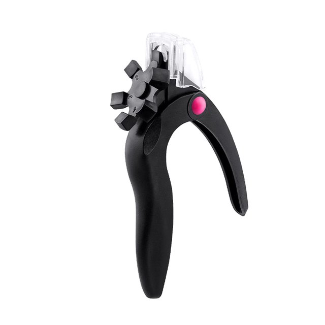 Soidarity Cortaúñas postizas Mango de plástico DIY Recortadora de manicura acrílica falsa Tijeras de viaje de salón para principiantes profesionales Juegos de manicura Negro Soidarity CE013962-02B