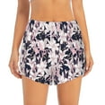 thumbnail image 2 of Goofa Lilies Flowers Printed Women 2 in 1 Running Shorts,Quick Dry Athletic Workout Shorts,High Waisted Athletic Shorts with Liner Pockets-XX-Large, 2 of 9