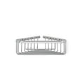 thumbnail image 2 of Better Living Bath Boutique 11251 Traditional 10 Inch Corner Shower Basket chrome finish on solid brass, 2 of 3