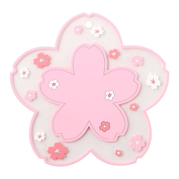 Posavasos de corcho con borde redondo Alfombrilla De Plástico Multiusos Duradera Para Tazas, Para Restaurante, Oficina, Rosa, 15,5 Cm Rosa 15,5cm Magideal Posavasos de corcho con borde redondo