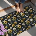 thumbnail image 4 of Black Multicolor Flower Sunflower Pattern Door Rugs,Washable Non Slip Door Mats Indoor,Decorative Door Mats,Entry Mat Indoor for Entrance,Bedroom,Kitchen,Bathroom,20"x32", 4 of 6