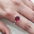 thumbnail image 4 of Hexagon Ruby Ring, 925 Sterling Silver Ring, Women Ring, Hydro Ruby Ring, July Birthstone, Christmas, Thanksgiving, Tiny Dainty Ring, Handmade, Statement Jewelry, Anniversary, 4 of 8