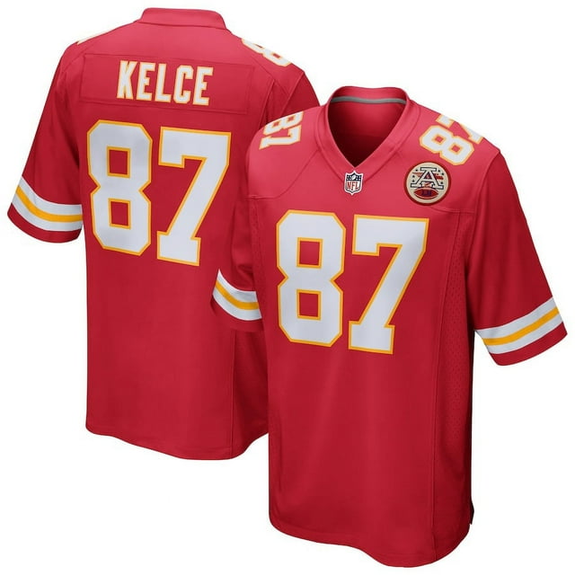 Men's Kansas City_Chiefs Game Player Jersey Travis Kelce 87 Adult Sport football Jersey-Red-3XL