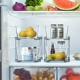thumbnail image 4 of 2 Tier Basket Drawer Cabinet Pull-Out Organizer, 2 Pack, Clear, 4 of 8