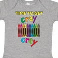 thumbnail image 4 of Inktastic Time to Get Cray Cray Crayons Humor Boys or Girls Baby Bodysuit, 4 of 5