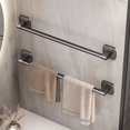 thumbnail image 4 of Oliegs Space Aluminum Punch Wall Mounted Storage Rack Bathroom Towel Rack Rod Toilet Storage Rack, 4 of 5