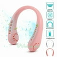 thumbnail image 2 of 3-Speed Portable Neck Hanging Fan Usb Rechargeable Bladeless Air Conditioner Fan, 2 of 5