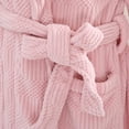thumbnail image 5 of Women’s Thick Fleece Bathrobe Warm Plush Flannel Robe Soft Long Sleepwear Cozy Belted Winter Loungewear, 5 of 8