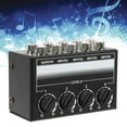 thumbnail image 4 of Mezclador Estéreo, Caja Divisora ​​de Audio Portátil De Ganancia De Metal -12dB De 6,35 Mm De Bajo Ruido Para Clubes Pequeños Para Reproductores De CD EOTVIA No, 4 of 7