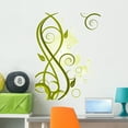 thumbnail image 1 of Green Floral Wall Mural by Wallmonkeys Peel and Stick Graphic (36 in H x 27 in W) WM215138, 1 of 4
