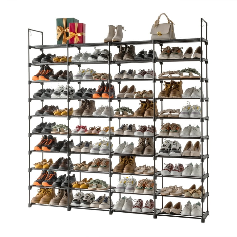17 Stories 10 Tiers Shoe Rack Shoe Shelf Large Capacity Shoe