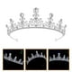 thumbnail image 5 of Tiara nupcial, corona para niñas de fiesta de bodas, elegante adorno de diamantes de imitación para la novia, 5 of 7