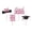 Pink, variant on 2025 Graduation Party Decorations - Graduation Season Small Cake Decorations - Card Slot Inserts for Cupcake toppers - Wood& Paper Graduation Design Cake Decorations,Silver,4PCS