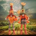 thumbnail image 3 of Esho 1/2Pcs Thanksgiving Fall Harvest Scarecrow Ornaments Halloween Dwarf Doll Home Party Decoration, 3 of 4
