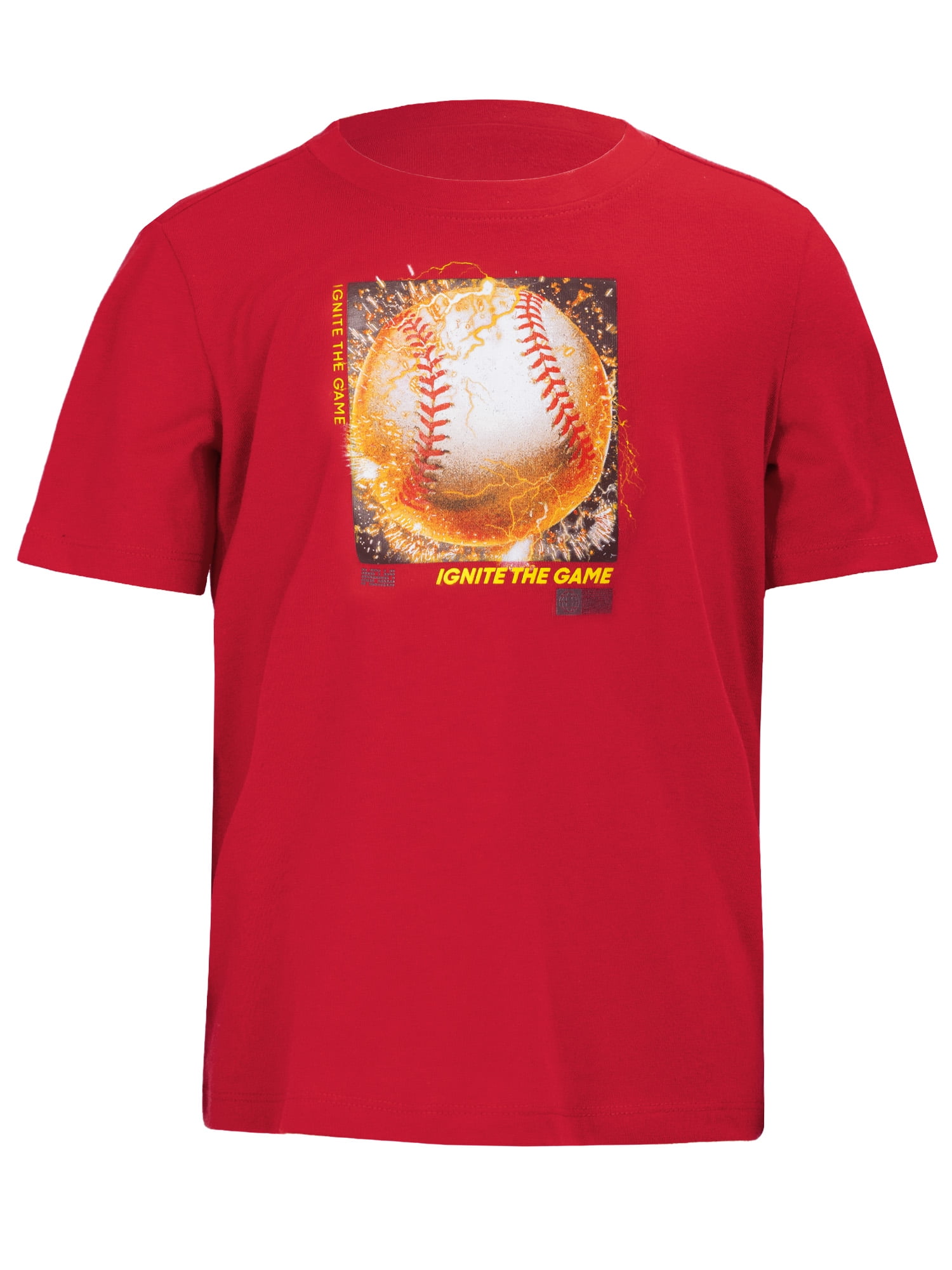 Athletic Works Boys Active Short Sleeve Graphic T-Shirt, Sizes 4-18 & Husky