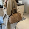 thumbnail image 3 of Bolso de hombro a la moda para mujer, de piel sintética de Color sólido, elegante bolso cruzado con correa ajustable, bolso de viaje Retro para viajes y vacaciones, 3 of 6