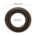 thumbnail image 2 of Uxcell 15mm Natural Wooden Rings, 30 Pack Wood Ring Round Linking Rings Wood Loop Circle for Craft, Dark Brown, 2 of 8