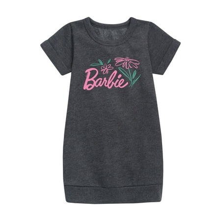 

Barbie - Easter - Brushed Flowers - Toddler And Youth Girls Fleece Dress