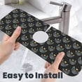 thumbnail image 6 of Xecao Faces Of The Cat for Kitchen Sink Splash Guard Faucet Mat , Faucet Guard & Draining mat, (15" X 5.5" ), 6 of 7