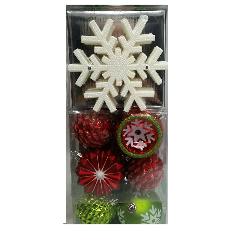 CG Hunter Holiday Shatter Resistant Ornaments, Red & Green