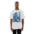 thumbnail image 4 of Men's New Era White Los Angeles Dodgers Big Graphic Domestic T-Shirt, 4 of 5