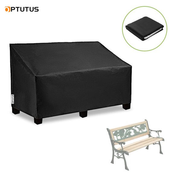 OPTUTUS Outdoor Garden Patio Sofa Chair Cover Sunshade Cloth Cover Black 420D Oxford Cloth