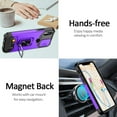 thumbnail image 6 of iPhone XR Case with Sliding Camera Cover and Card Holder,Heavy Duty Protective iPhone XR Case with Ring Magnetic Kickstand Phone Case for iPhone XR 6.1''(Purple), 6 of 14