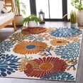 thumbnail image 4 of SAFAVIEH Cabana Garnet Cream/Red 4'X6' Indoor/Outdoor Area Rug Cream/Red, 5'3" x 7'6", 4 of 18