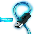 thumbnail image 3 of Cable 4Gamers Carga y Juega Led 3m USB-C Para PS4 Efecto Led Azul Micro-USB, 3 of 6