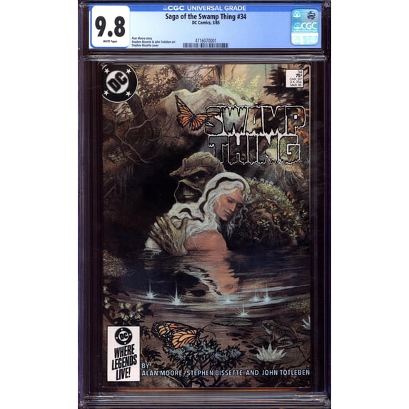 Saga of the Swamp Thing #34 - CGC 9.8 Comic Book