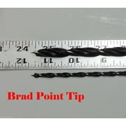 MTP ® 7X 12 Extra Long Brad Point Drill Bit 1/8 5/32 1/4 5/16 3/8 1/2 Wood Hole Free Bag