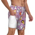 thumbnail image 2 of Balery Lovely Animals Mens Swim Trunks Swim Shorts for Men Quick Dry Inseam Beach Shorts with Compression Liner Pocket-XX-Large, 2 of 9