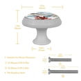 thumbnail image 5 of Santa Claus Fluorescent Drawer Pulls - Round 4-Pack Glow-in-the-Dark Knobs for Cabinets, Wardrobes, and Dressers - Kitchen Hardware and Dresser Handles, 5 of 6