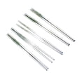 thumbnail image 4 of TMAX 5 Pairs Smooth Stainless Steel Chopsticks - Silver Reusable Dishwasher Safe Metal Square Lightweight Chop Sticks - Easy to Use and Clean (No Color Fading), 4 of 4
