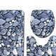 thumbnail image 5 of Yuarrent Juego de 3 uds./1 de alfombras para baño, alfombrilla de baño antideslizante con estampado de piedra 3D, felpudos, decoración, funda para Juegos de accesorios de baño 3 Yuarrent JJ25267-03, 5 of 5