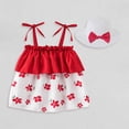 thumbnail image 2 of Toimothcn Robe Sans Manches pour Bébé Fille, Imprimés Fraises, Robe Plissée avec Bandeaux, Robe Princesse Douce et Adorable, Robe d'Été pour Fille 3-4 Ans, 2 of 9