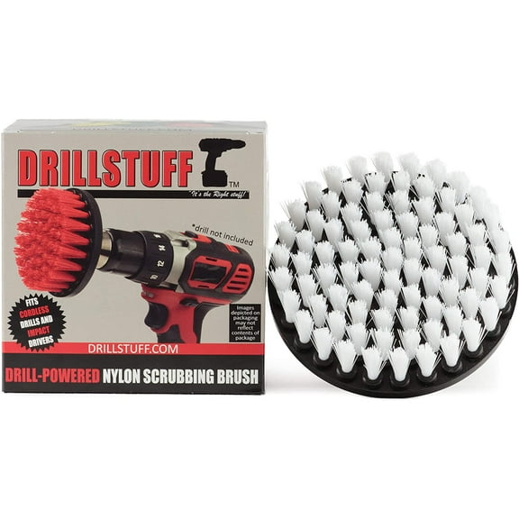 Marine - Drill Brush - Boat Accessories - Hull and Deck- Cleaning Supplies - Spin Brush - Fiberglass, Aluminum, Gel Coat, Wood, Painted - Kayak - Raft - Fishing Boat - Inflatable - Hull Cleaner