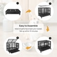 thumbnail image 5 of Walnest 36" Medium Heavy Duty Dog Cage Crate Kennel Metal Pet Playpen Portable w/ Tray, 5 of 14