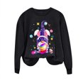 thumbnail image 2 of EGNMCR T-Shirts Imprimés de Pâques pour Femmes T-Shirts Graphiques pour Femmes T-Shirts pour Femmes Journée de Pâques Chandail à Capuchon Imprimé à Col Rond pour Femme Haut à Manches Longues T-Shirts pour Femmes, 2 of 3