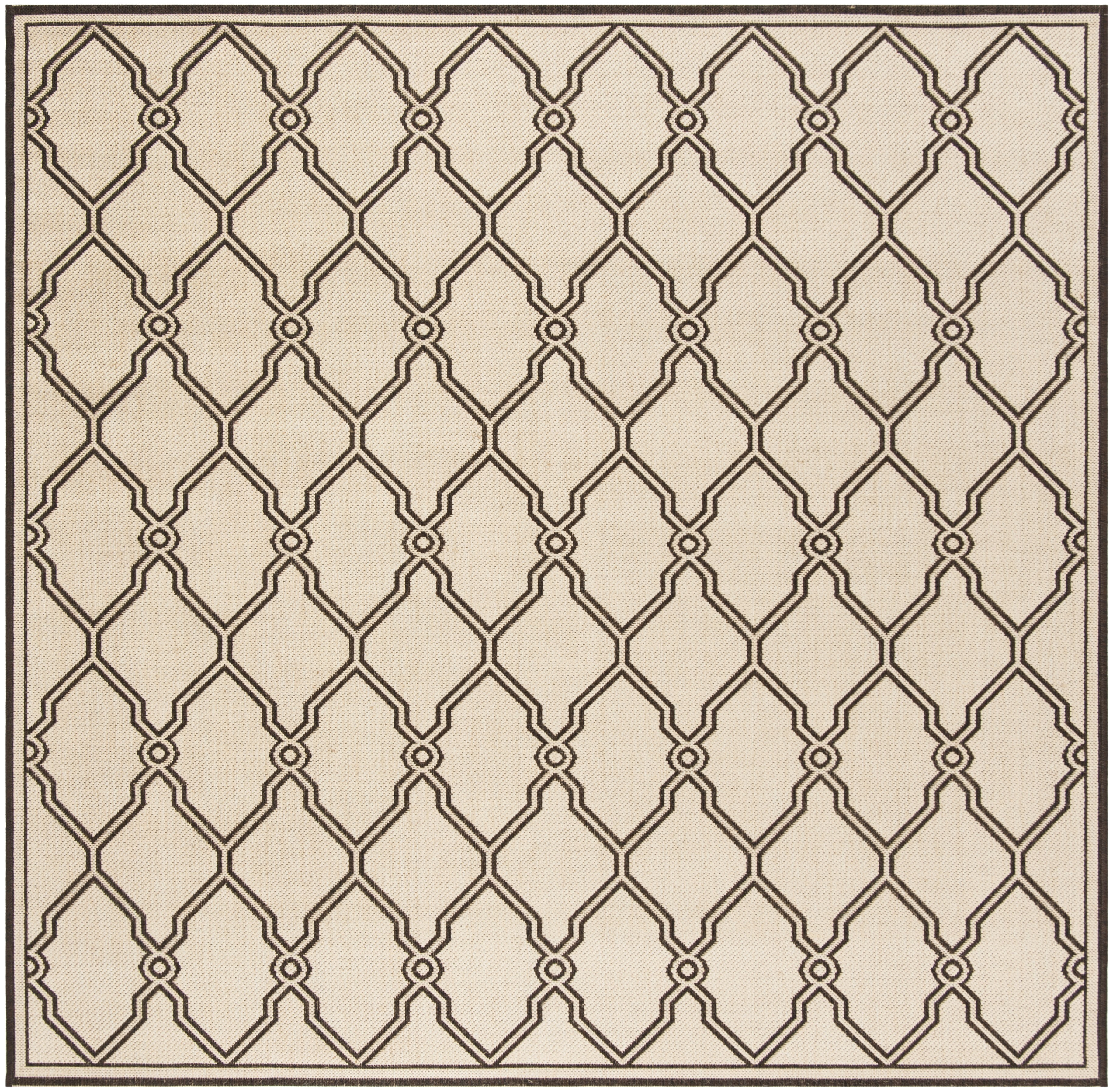 Safavieh Linden Carleton Geometric Indoor/Outdoor Area Rug, Natural/Brown, 6'7" x 6'7" Square