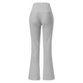 thumbnail image 6 of TAIAOJING Women's Flare Leggings Solid Sport Length Full Casual Pants Flare Leg High Waist Trousers, 6 of 7