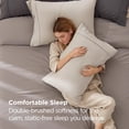 thumbnail image 3 of Fundas de almohada Bedsure Queen Linen, poliéster y microfibra, x2, 3 of 8