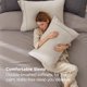 thumbnail image 3 of Fundas de almohada Bedsure Queen Linen, poliéster y microfibra, x2, 3 of 8