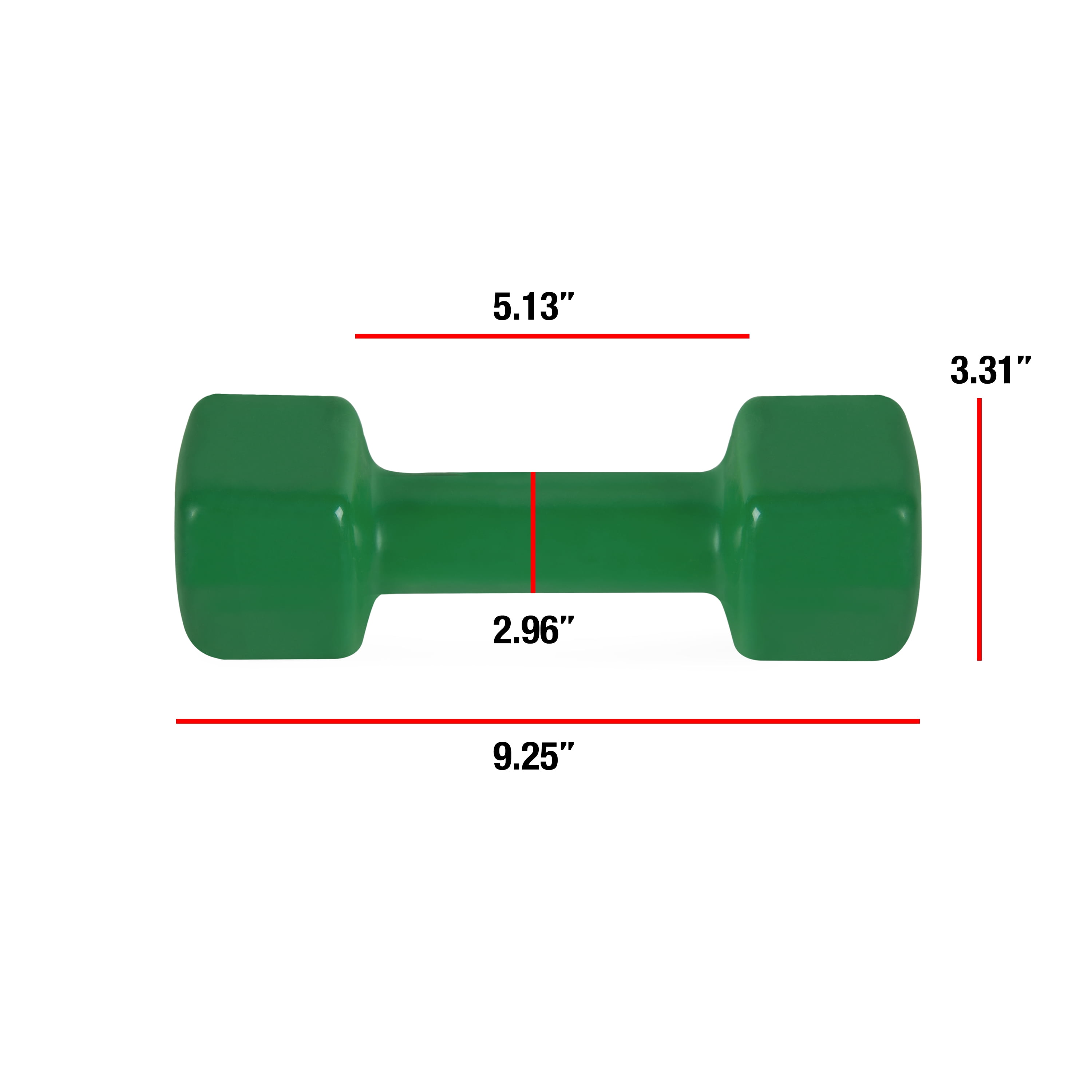 CAP Barbell, 9lb Vinyl-Coated Dumbbell, Single