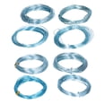 thumbnail image 4 of rollos de alambre de aluminio para manualidades, 0,6-3mm, joyería, abalorios, suministros para manualidades, color azul claro, 4 of 5